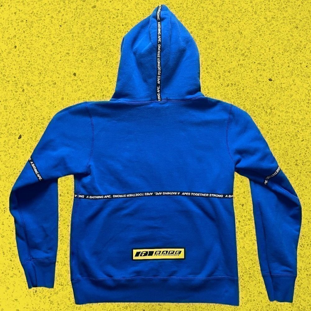 BAPE hoodie sweatshirt blue men’s medium streetwear - Picture 2 of 5